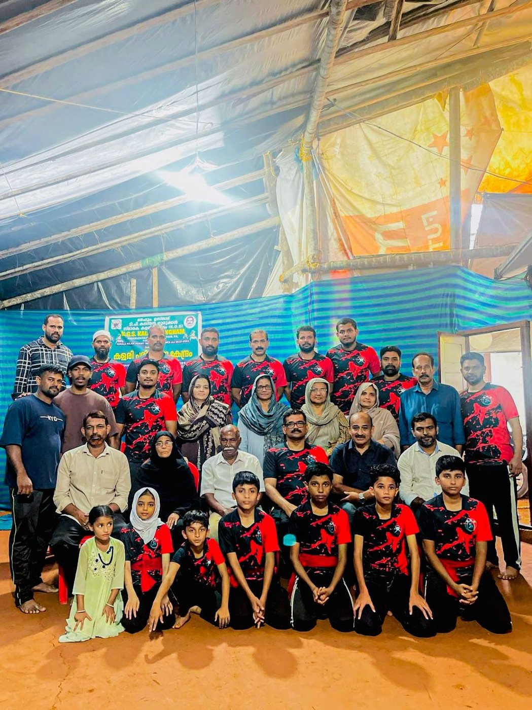 Opening day of K.G.S. Kalari Sangham with the Gurukkal family