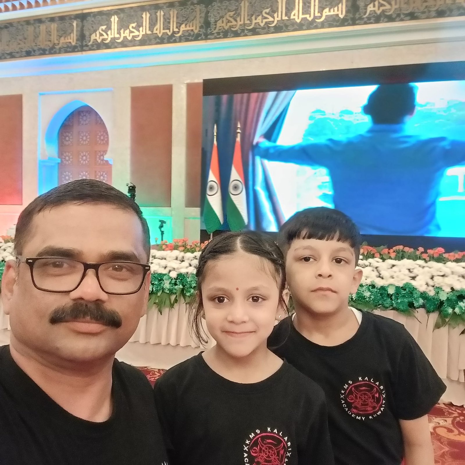 TP Dakwan Gurukkal training children at Kuwait