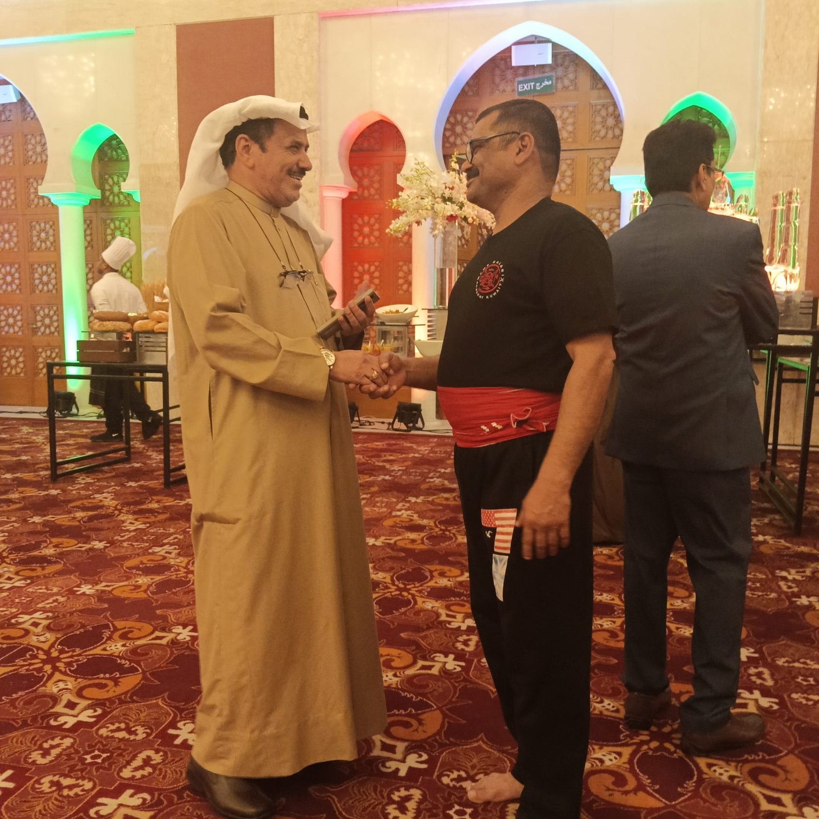 TP Dakwan Gurukkal at an Indian Embassy event in Kuwait